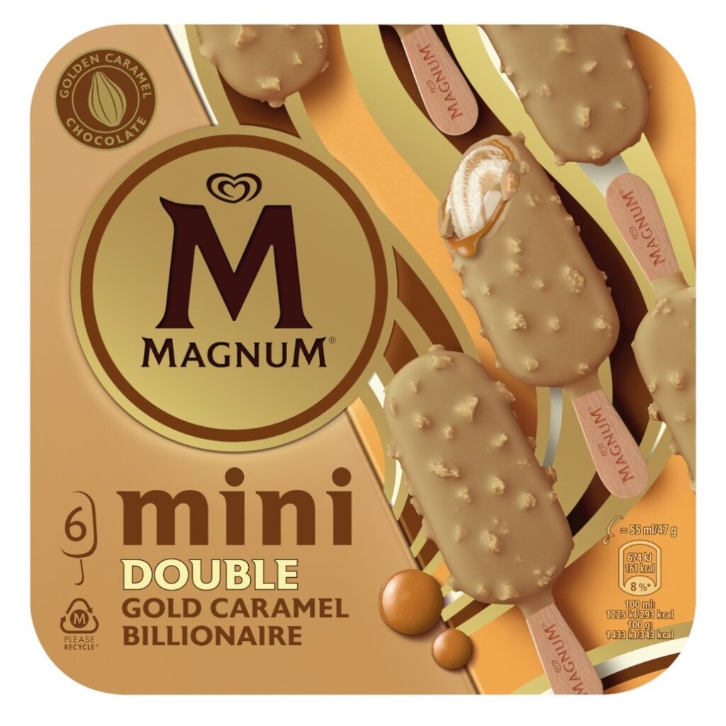 Multipack Magnum Mini Double Gold Caramel – T.H. - BAROSA Congelados ...