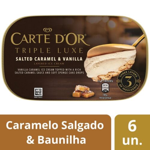 Carte D'or Triple Luxe Salted Caramel & Vanilla 650ml - T.H.