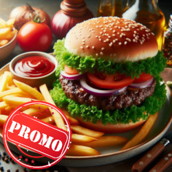 Hambúrguer de Vaca Extra Promoção